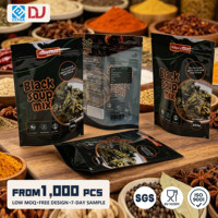 Groothandel Hoge Kwaliteit Staande Pouch voor Kruiden Soepmix Mengsel Kruidenmix Huisdierenvoer Bewaarzak met Herbruikbare Easy Tear Tab sluiting