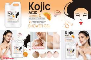Gel <span class=keywords><strong>de</strong></span> <span class=keywords><strong>Ducha</strong></span> ROUSHUN 2 Litros Aclarante Blanqueador Blanqueamiento Extra con Ácido Kójico - Product Image 3