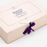 Boîte cadeau pliable en carton rigide avec impression personnalisée du logo, fermeture magnétique