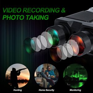 Voll farbiges digitales Infrarot-Nachtsicht gerät 5x Zoom Dual-Eye-Fernglas 600M Effektiver Abstand 30fps Video aufzeichnung - Product Image 5