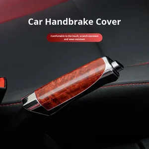 Hot-Selling <b>Peach</b> Wood Color Carbon Fiber Pattern Handbrake Cover Protective Decorative Cars <b>Top</b> for Business Promotional Gift - Product Image 3
