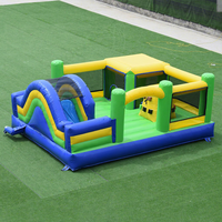 Beauté Gonflable Personnaliser 2022 Et Splash Tiki Island Mini Intérieur Tous Les Âges Obstacle Cource Fun Bounce House À Vendre