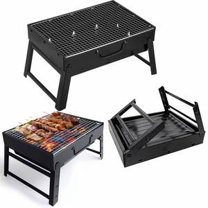 Parrilla Portátil Plegable de Carbón para Camping, Mesa de Barbacoa Plegable sin Humo con Altura Ajustable - Product Image 2
