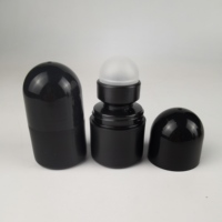 Mini bouteille de lotion déodorante à bille en plastique de 30ml/30g PP bouteille de parfum corporel blanche vide avec bille roulante en PP