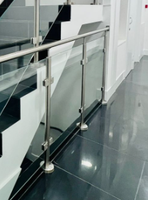 Poteau de balustrade en verre d'acier inoxydable de vente chaude de BNS avec des pinces
