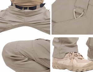 Fronter Slacks <strong>Trousers</strong> Causal Cargo Pants <strong>Khaki</strong> Ripstop for <strong>Men</strong> - Product Image 6