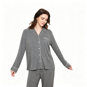Pijamas de Mujer, Ropa de Dormir de Bambú, Ropa de Dormir de Algodón, Viscosa de Bambú, Fabricante de Pijamas para Mujer, Pijamas con Estampado Personalizado para Mujer - Product Image 3