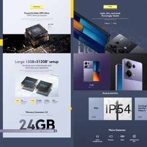 Xiaomi POCO M6 Pro <span class=keywords><strong>Global</strong></span> 4G 8GB + 256GB 6.67 pouces <span class=keywords><strong>MIUI</strong></span> 14 MediaTek Empreinte digitale à l'écran 5000mAh NFC Smart Phone Xiaomi - Product Image 6