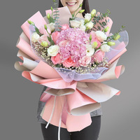 Meilleures ventes, papier d'emballage pour fleurs en film Bopp uni, style coréen, imperméable, couleur unie, papier floral, roses, bouquet de papier