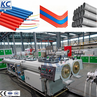 Kunststoffrohr-Herstellungsmaschine PVC-Rohr-Extrusionslinie PVC-Doppelrohr-Extrudiermaschine