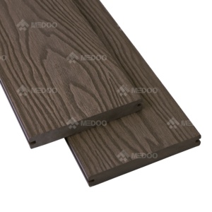 Medoo ngoài trời nguyên liệu chống UV Gỗ nhựa composite decking gỗ WPC decking - Product Image 1