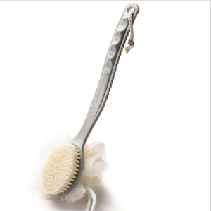 Hot Selling Shower Body Brush <strong>Long</strong> <strong>Handle</strong> Bath Brush Loofah <strong>Sponge</strong> 2 in 1Handheld on a Stick for Body - Product Image 6