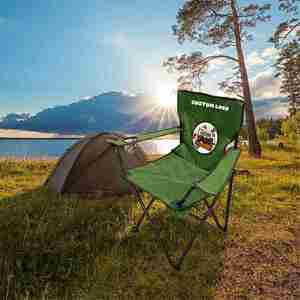 Sillas de Playa Plegables Impermeables Personalizadas, Silla de Playa Negra para Exteriores, Silla de Camping - Product Image 1