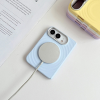 Coque de téléphone en silicone liquide tendance VAWI S085 avec cadre d'objectif incrusté de diamants pour iPhone Duo, coque de charge magnétique puissante