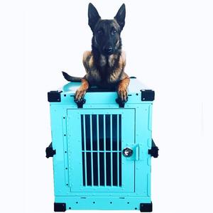 <span class=keywords><strong>Jaula</strong></span> Grande <span class=keywords><strong>para</strong></span> <span class=keywords><strong>Perros</strong></span> de Aleación de Aluminio, Plegable con Botones, Transpirable y Resistente, <span class=keywords><strong>para</strong></span> Transporte en Auto, con Doble Compartimiento y Paredes Divisorias - Product Image 5