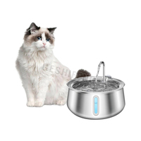 Fontaine à eau pour chat de bonne qualité 4L en acier inoxydable, distributeur d'eau automatique pour animaux de compagnie, fontaine à eau pour chien, abreuvoir intelligent pour animaux de compagnie