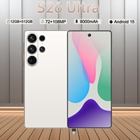 S26 Ultra Version Globale Android 14 OLED 120Hz Écran 7.3 pouces 12+512 Go Deca-Core Double SIM Débloqué Haute Performance