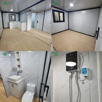 Maison Conteneur Préfabriquée Modulaire 20ft 40ft Bâtiment en Acier Personnalisé avec Terrasse et Colonnes de Support Renforcées pour Habitation et Garage