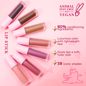 <span class=keywords><strong>Lip</strong></span> <span class=keywords><strong>Gloss</strong></span> kosmetik tahan air, lipstik Matte cair tahan lama Label pribadi Logo kustom grosir - Product Image 4