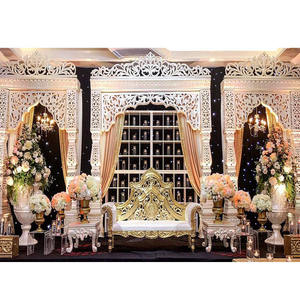 Décor de scène bollyder, nouvelle collection de décorations 1,5 m, pour mariage glamour, scène goldnewada, USA - Product Image 1