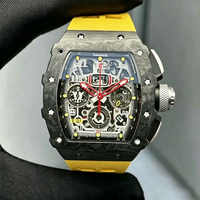 Nouvelle Montre Mécanique Automatique Homme Modèle 2026, 22mm, Aiguilles Lumineuses, Étanche, Tendance, Luxe, Bracelet Silicone pour Hommes