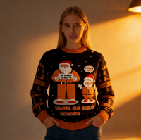 Pull de Noël pour homme Printemps 2026 – Respirant, anti-plis, col rond décontracté, manches longues, TWINSET – Chandail festif unique pour les fêtes