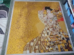 Mosaico <span class=keywords><strong>de</strong></span> Vidrio con Diseño del Beso <span class=keywords><strong>de</strong></span> Klimt para Revestimiento <span class=keywords><strong>de</strong></span> Paredes en Hoteles - Product Image 6
