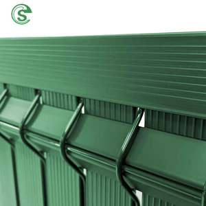 Lames en PVC anti-UV de haute qualité pour clôture en treillis soudé, clôture 3D pour l'intimité - Product Image 5