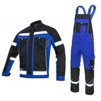 Combinaisons de travail réfléchissantes durables pour hommes, vêtements de travail, veste, salopette, pantalon de travail avec plusieurs poches, pour le jardinage et l'agriculture