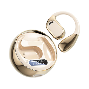 M76 AI voice interaction gold black ear hook wireless earbuds