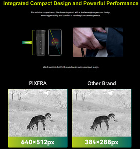 M625 High-Definition <b>Thermal</b> Imaging Night <b>Vision</b> Monocular 640x512 OLED Display 6.5 Hours Battery Life Handheld - Product Image 5