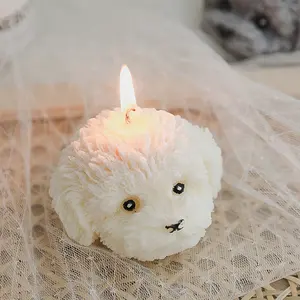2022 Most popular items Wholesale Teddy Dog Shaped Scented Candle Handmade Party Decorative Gift Soy Wax Creative Candles