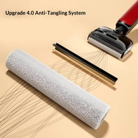W47 Aspirateur balai tout-en-un avec fonction de balayage et aspiration, moteur à fréquence variable, filtration HEPA, 400W, 4000-5000mAh