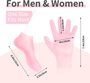 सिलीकोन जेल मोजे सूखी त्वचा सिलिका एड़ी के मोजे विरोधी पर्ची पैर नरम करने वाली कॉलस मॉइस्चराइजिंग मोजे मोजे - Product Image 6