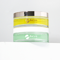 Pot en verre personnalisé de 100g à large ouverture, conteneur lourd pour emballage cosmétique, idéal pour beurre corporel, pots en verre pour crème corporelle Keyo