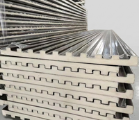 Panneau de toiture métallique isolé PIR de qualité supérieure, barrière thermique, système de construction écoénergétique