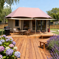 Maison de plage en acier de luxe, étanche, pour location de vacances, villa préfabriquée