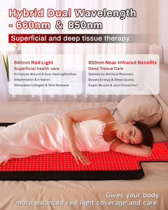 Penjualan laris matras terapi lampu merah TPU & selimut infra merah dengan 1370 LED 3-in-1 3 mode terapi untuk pelega nyeri tubuh penuh - Product Image 3