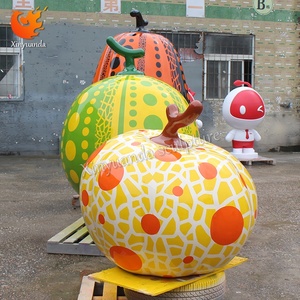Tùy chỉnh sợi thủy tinh thực phẩm-phong cách dưa đỏ và bí ngô điêu khắc sơn thủ công mỹ nghệ cho vườn cảnh quan làm bằng sợi thủy tinh - Product Image 4