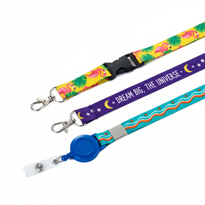 Wholesale Custom Portable Small Lanyards Polyester Seatbelt Buckle Lanyard
