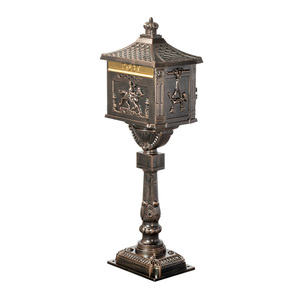 <span class=keywords><strong>Boîte</strong></span> <span class=keywords><strong>aux</strong></span> <span class=keywords><strong>lettres</strong></span> de bureau en aluminium thermolaqué, haute résistance, capacité 10L, avec serrure à clé - Product Image 1
