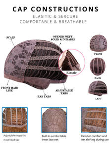 Peluca de <span class=keywords><strong>pelo</strong></span> sintético rizado afro Rubio elegante de 14 pulgadas, fibra de alta temperatura, corta, de aspecto Natural, resistente al calor, sin pegamento - Product Image 5