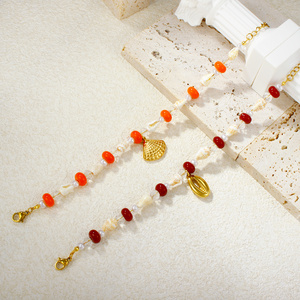 Pulsera Artesanal de Estilo Bohemio con Perlas de Agua Dulce y Conchas Coloridas, Chapada en Oro de 18K y Acero Inoxidable, para Mujer, Regalo - Product Image 2