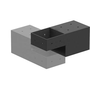 Kit gazebo et pavillon de <span class=keywords><strong>pergola</strong></span> d'extérieur avec support de poteau de menuiserie métallique <span class=keywords><strong>Connecteur</strong></span> de poutres en bois et support de <span class=keywords><strong>pergola</strong></span> de clôture - Product Image 3