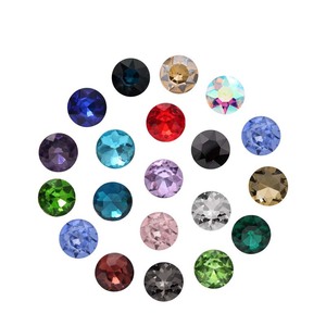 อุปกรณ์ตกแต่งเสื้อผ้าแบบทำมือพลอยสุดหรูทรงกลมกระเป๋ารองเท้าติดเพชรเครื่องประดับศิลปะเล็บแก้วเพชร CZ คริสตัลพลอยเทียม - Product Image 3