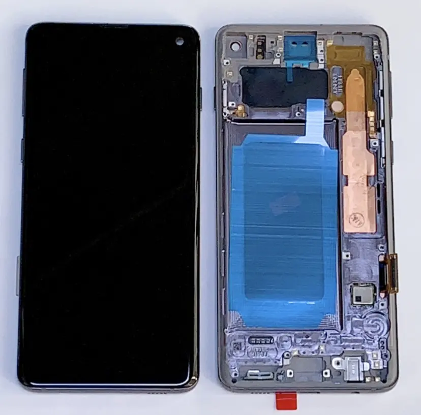 Cep telefonu LCD ekran sayısallaştırıcı lcd dokunmatik ekran samsung Galaxy S10 meclisi