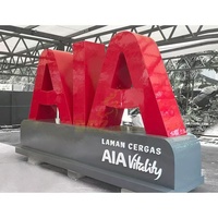 Panneau publicitaire LED extérieur à bas prix, lettres LED personnalisées de grande taille, enseigne lumineuse en métal et acrylique, éclairage frontal RGB, logo publicitaire pour boutique