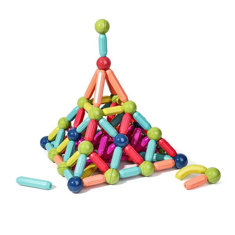 DIY 3D Kids Creative Educational Toy Decompression Toy 198 Pcs Building Stick Big Building Blocks For Kids
