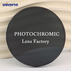 유니버스 옵티컬 도매 안경 블루컷 1.56 변색 렌즈 포토 그레이 변색 광학 렌즈 - Product Image 1