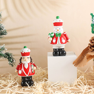 LINDA New Christmas Resin Ornaments Santa Claus Snowman <span class=keywords><strong>Micro</strong></span> Landscape Accessories Pendant - Product Image 3